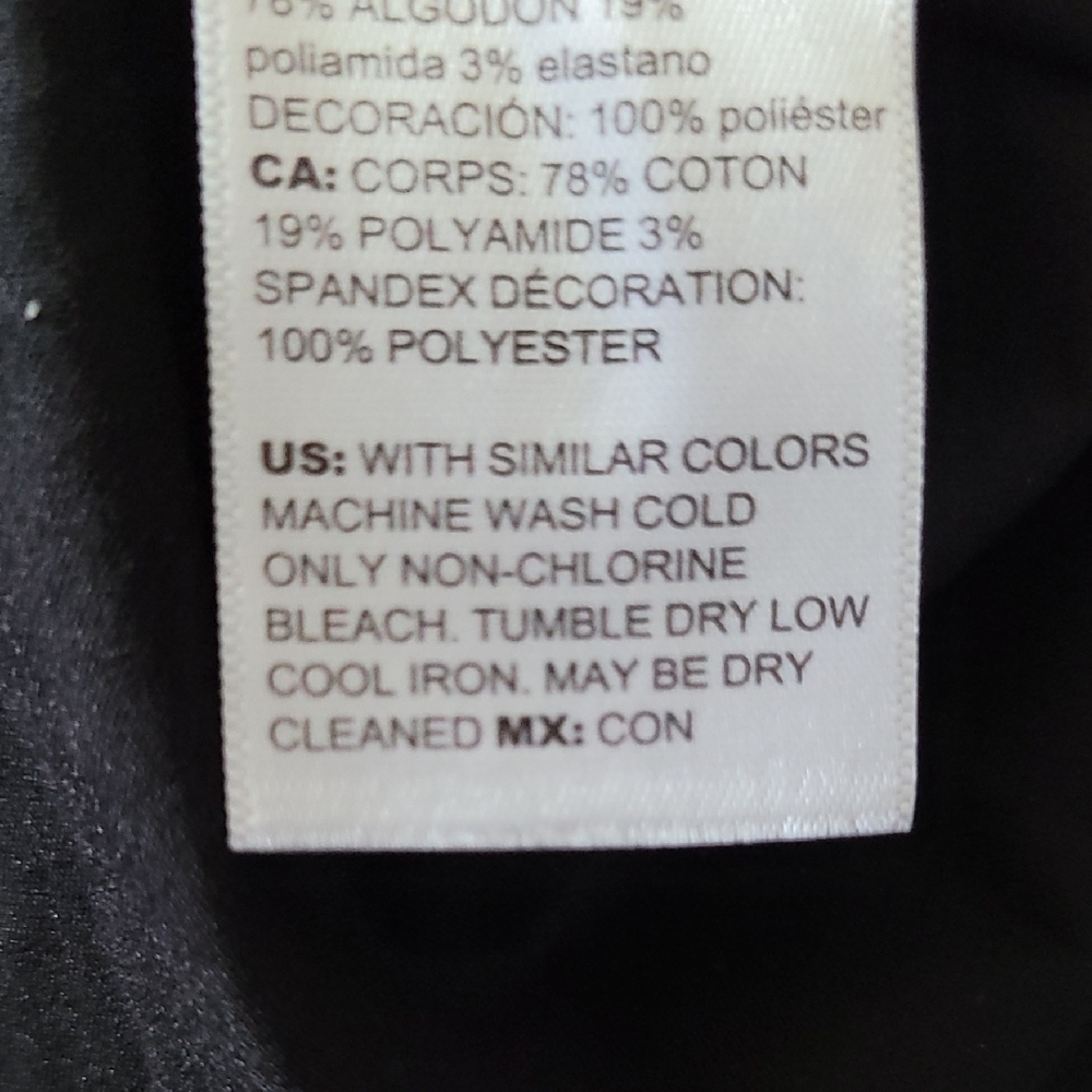 Chico's Black Casual Dress Eyelet Puff Sleeve Sz 3=16/XL. - Picture 16 of 16